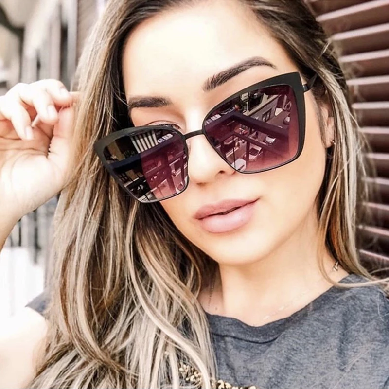 

2019 New Fashion Elegance nobility Multi-Color Luxury Style Framed Sunglasses For Ladies Cat eye Sunglasses For Women U4400