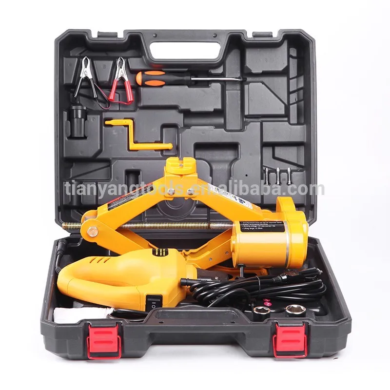 

DC 12V Electric Car Jack and Impact Wrench CE ISO Manufacturer Portable Mini 2T Emergency Repair Tools Set