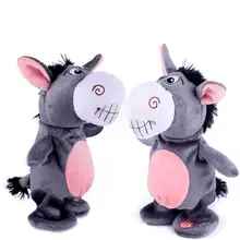 Очаровательная игрушка Mimicry Pet Talking Record Donkey mouse плюшевая детская игрушка может говорить и ходить