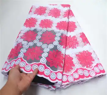 

African Lace Fabrics 2019 High Quality Lace Nigerian Tulle Lace Fabric Bride Milk Silk French Net Lace Fabric PSA812-1