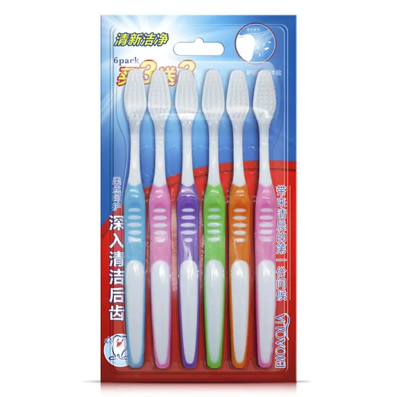 

6PCS Toothbrush Portable Travel Camping Outdoor Tooth Brush Soft Toothbrush