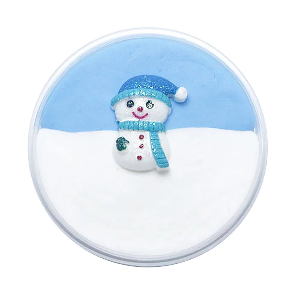 60 мл грязевая глина Xmas Fluffy Floam Slime Mud мягкая ароматическая игрушка для снятия стресса для детей рождественские подарки для взрослых G1023