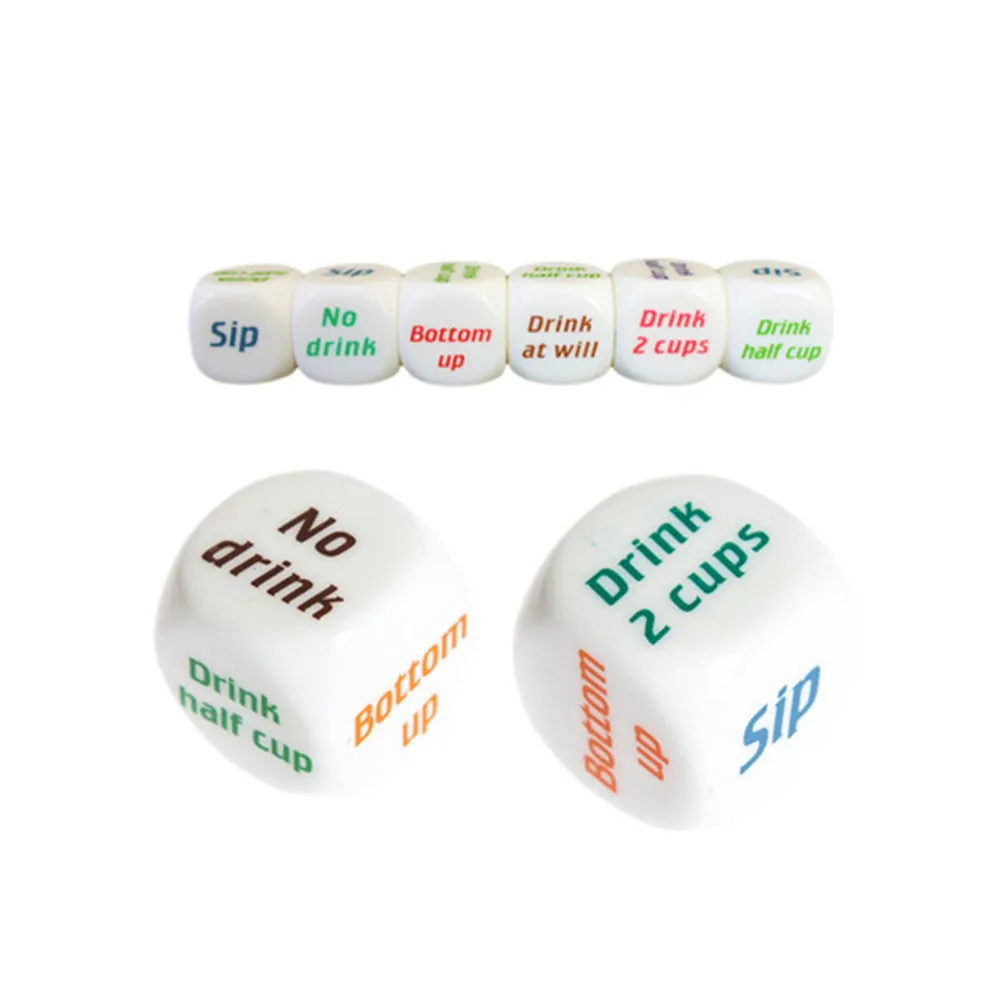 15 Pcs Dice set wine dice friends dinner fun creative dice tower brand new dice cup  acrylic entertainment dice 30A19 (8)
