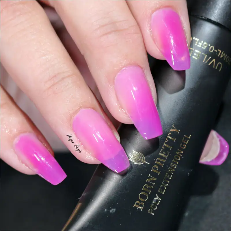 УФ гель BORN PRETTY для наращивания ногтей белый прозрачный быстрого меняет цвет при