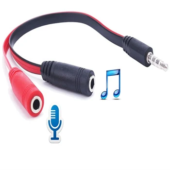 

3.5 mm Jack Aux Audio Cable 1 Male to 2 Female Headphone Splitter Y Extension Cable for Phone Tablet Audio Cable Phone Karaoke
