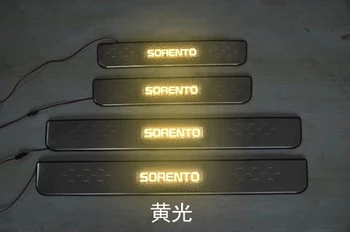 

For KIA sorento 2015 to 2017 LED Welcome Pedal Scuff Plate Door Sill Cover car styling auto accessories