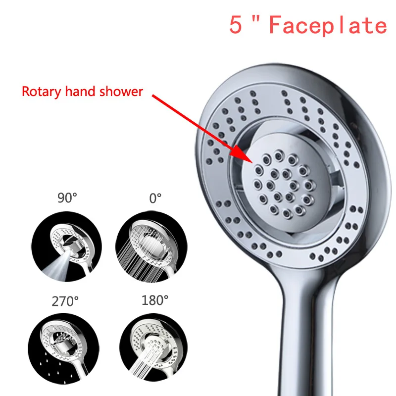 Multilayered Electroplated Handheld Shower Head Bathroom Accessories