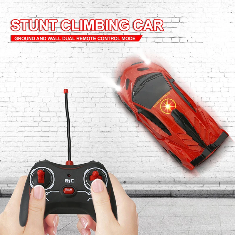 RCWallClimbingCarWithLightCeilingAntiGravity360RotatingModel