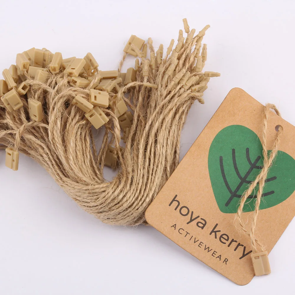 Jute Hemp Hang Tag String 20cm for Clothing tag Hanging Cord 1000 pieces/lot