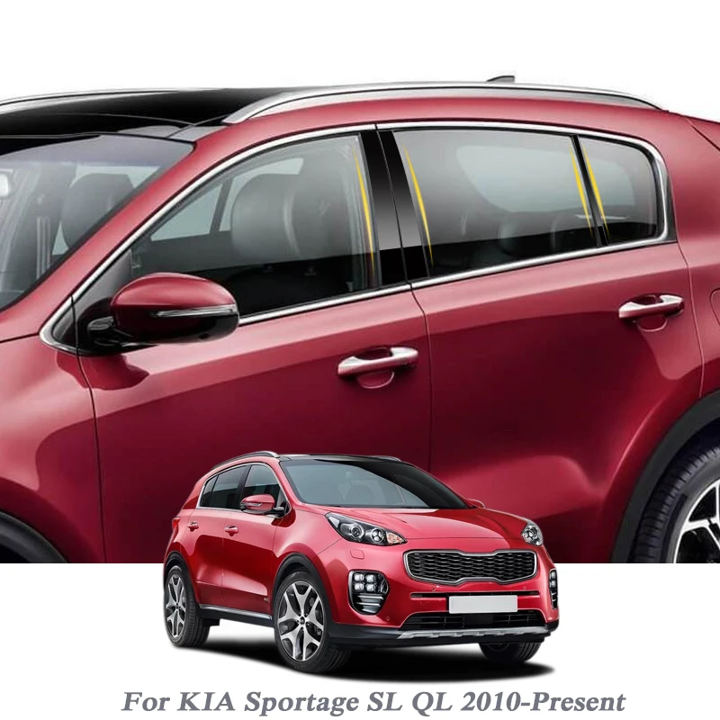 6 шт. автостайлинг для Kia Sportage QL SL 2010 присутствует наклейка на окно автомобиля