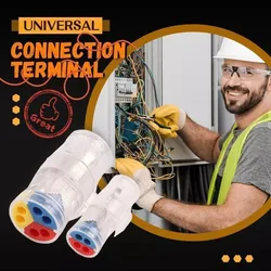 10Pcs Universal Connection Terminal Home Office Fast Press Wire Y Type Safe Cable Connectors Push In Connection Terminal Reusabl
