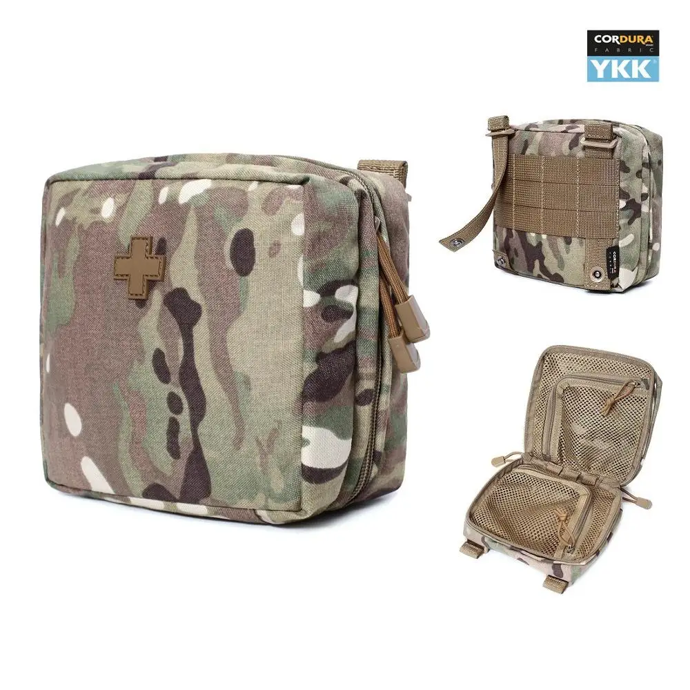 

Tactical Pouch Condura Nylon Medicine EDC Waist Bag MOLLE Utility Tool Pouch YKK Zip Hunting Military Cycling Clambing Pouch