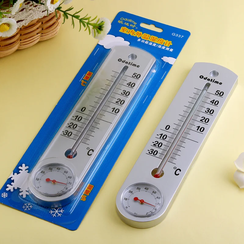 Wood Wall Hang Thermometer Indoor Outdoor Logger Meter Garden House Garage  Garden Breeding Temperature Controller - AliExpress