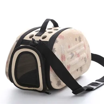 

Lovely Floral High Quality Soft EVA Portable Foldable Travel Shoulder Pet Bag Breathable Outdoor Carrier Pet Bag S/M/L Size