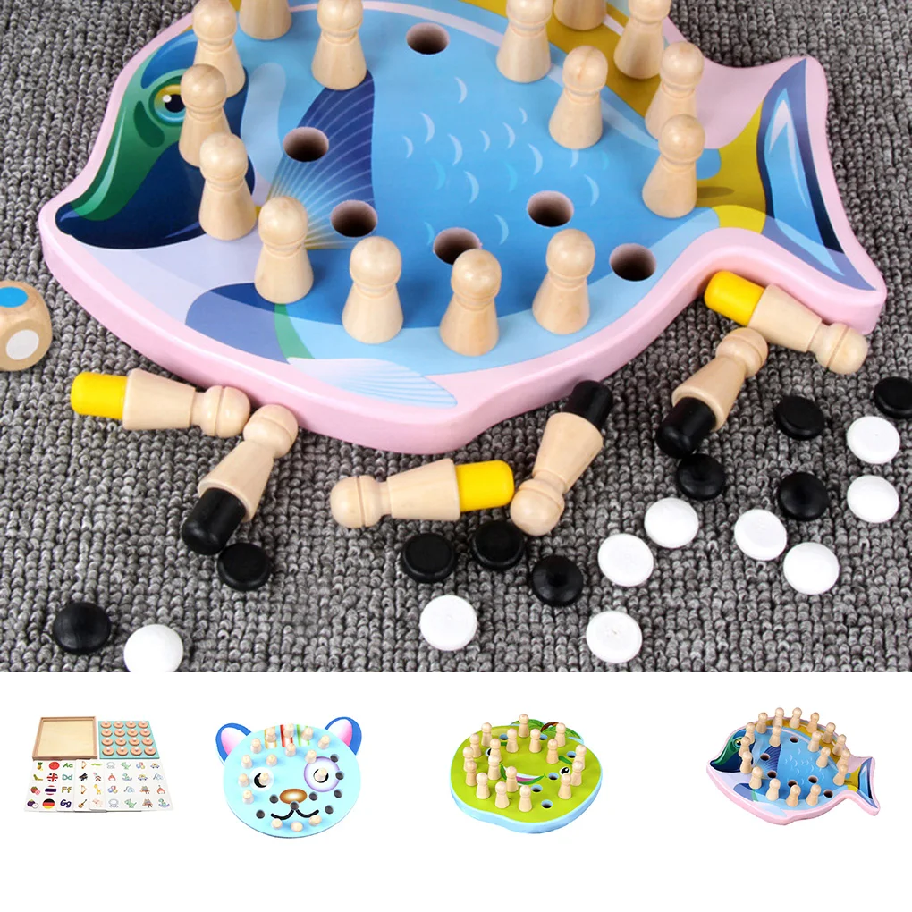 

Kids Memory Match Chess Baby Logical Thinking Training Learning Toy Children Early Educational Puzzle