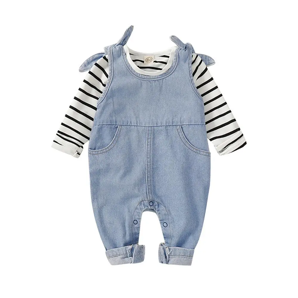 Baby Romper Pants Tee Shirt Clothes Sets Fashion Outerwear Newborn Girl Infant 2pc Outfits Spring Autumn Winter Children Costume