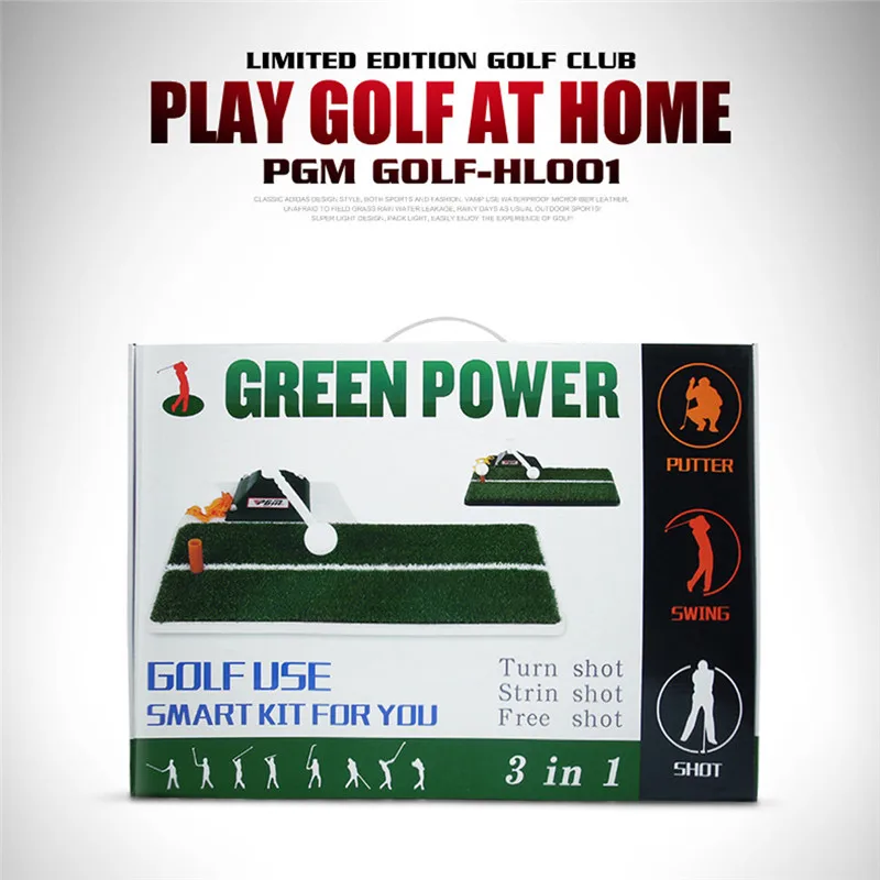 Открытый Крытый гольф практическое оборудование 48*23 см гольф качели коврик Прочный Офис Гольф качели учебные средства Нижняя пластина Шарик Сиденье