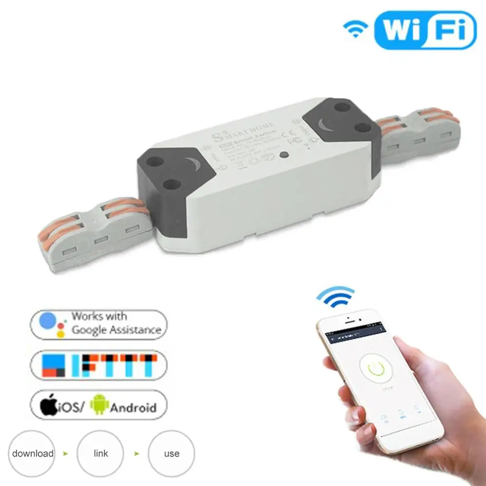 

Smart WiFi Switch Light Timer Support Intelligent Phone APP Voice Remote Control with Alexa Google Home