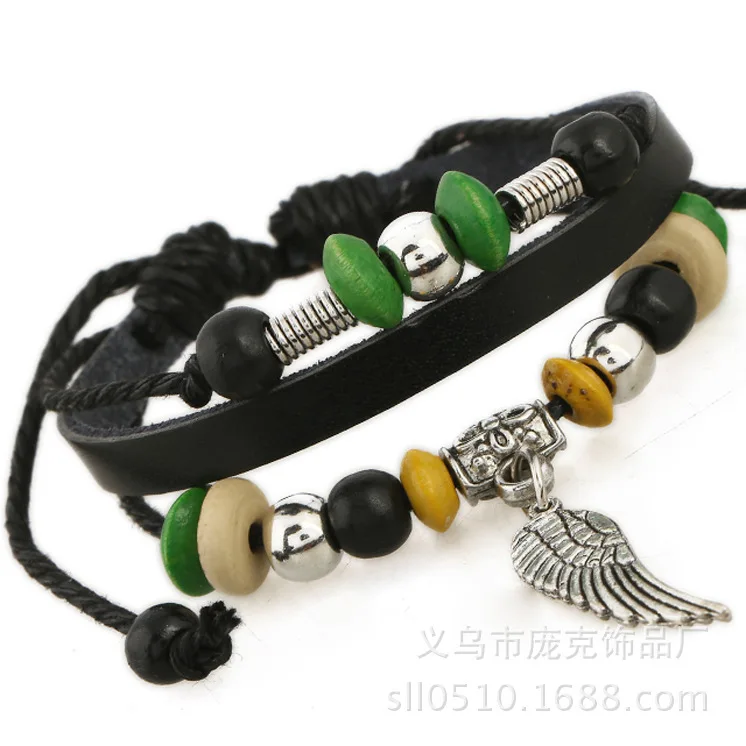 

supply of leather bracelet beads leather bracelet with leather accessories wholesale and retail support online orders