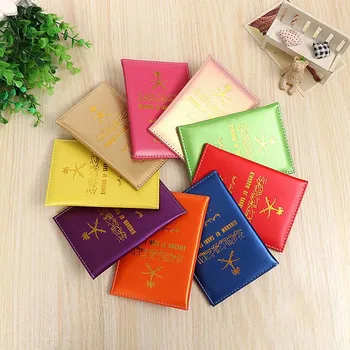 

Saudi Arabia Pu Leather Passport Covers Pink Fashion Cover for Women men Passport Luxury Travel Passport Holder