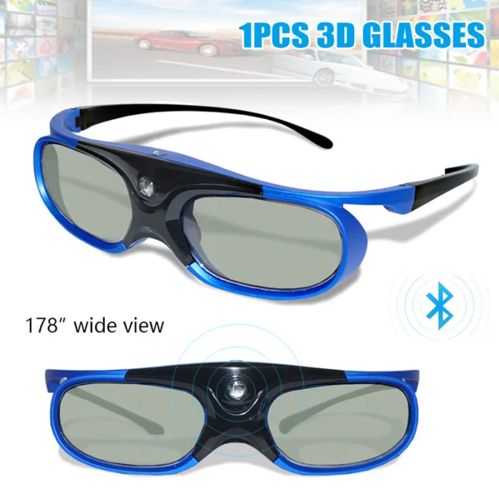 Bluetooth 3D Активные затвор очки для четкости видения очки для DLP-Link ТВ-проектор Hi 888
