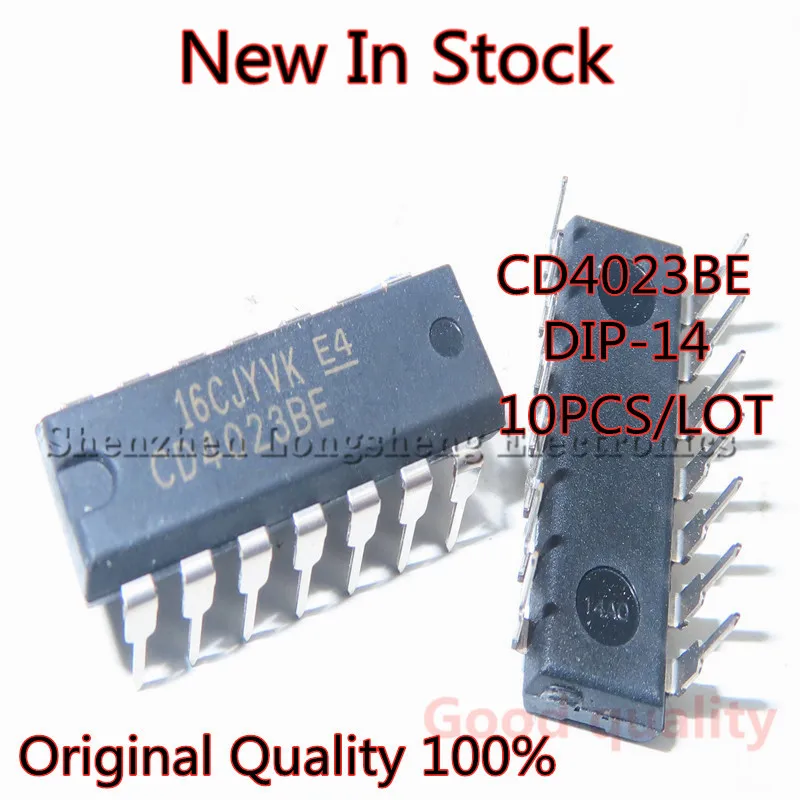 

10 шт./лот Оригинальное качество 100% CD4023BE CD4023 DIP-14 Logic IC новая фотография