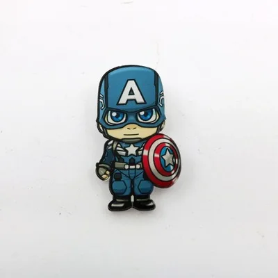 5 шт./партия значки Marvel брошь «Мститель» шпильки Thor Pin фильм эндигра ювелирные изделия Железный человек Капитан Америка Броши со спайдерменом для женщины мужчины подарок - Окраска металла: keychain3