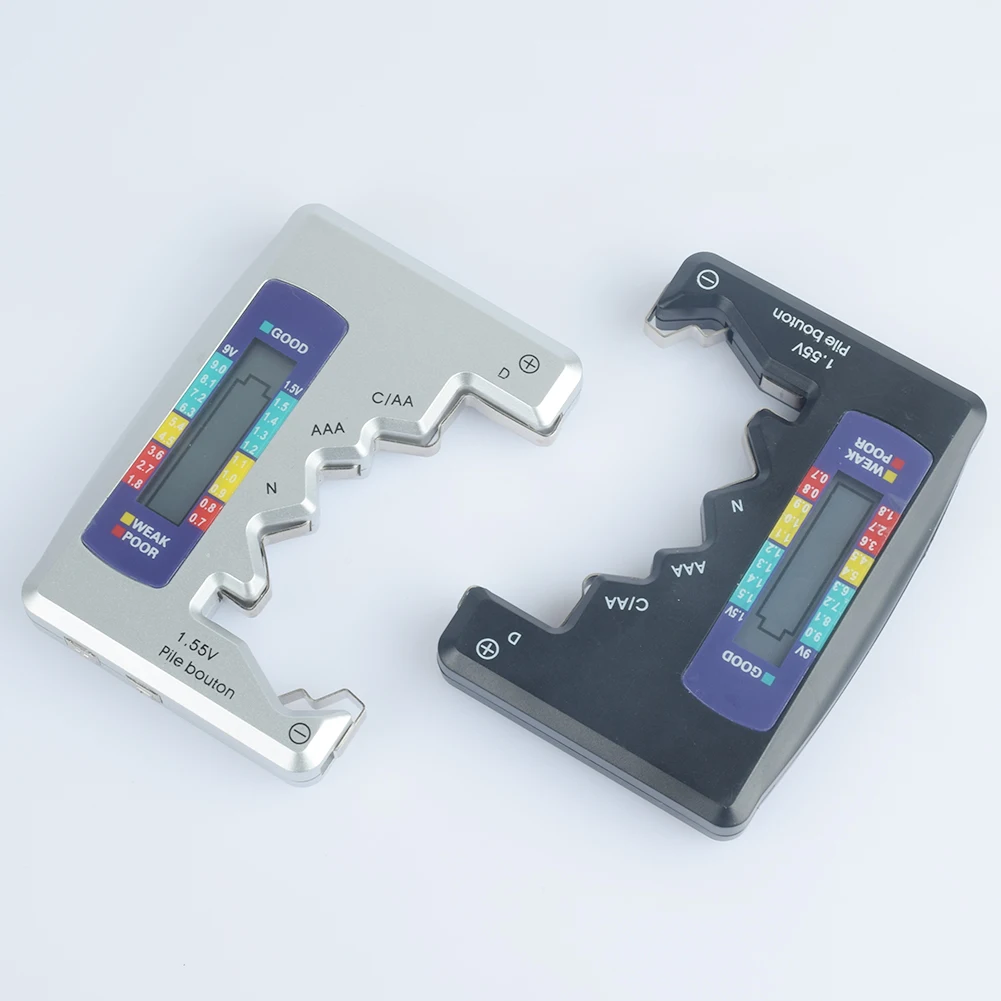 Probador de batería universal con pantalla LCD comprobador de capacidad de la batería digital para pilas C D N AA AAA 9V 6F22 1.5V botón Cell 