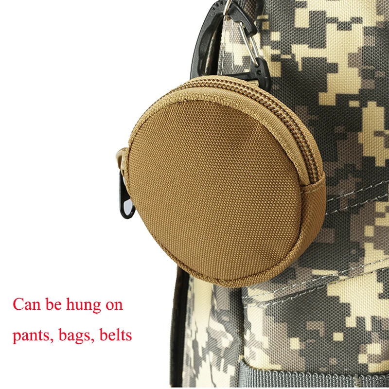 Маленький круглый кошелек для женщин и мужчин модный с пряжкой путешествий на