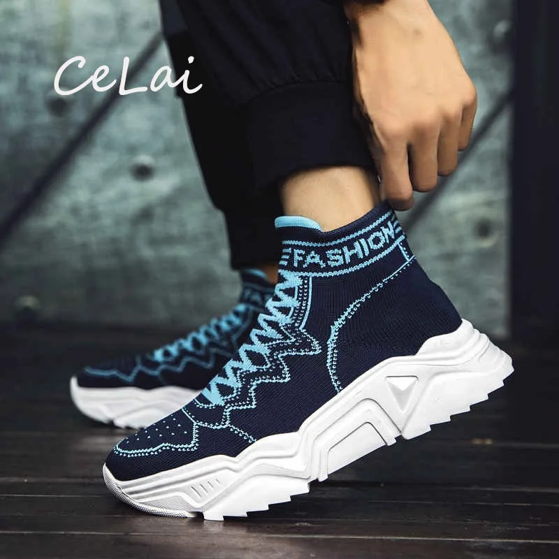 

Breathable Men's Tennis 2020 Fashion Casual Shoes Mens Platforms Summer Sneakers for Men Slip on Sneakers Mesh Lazy Shoes NA34
