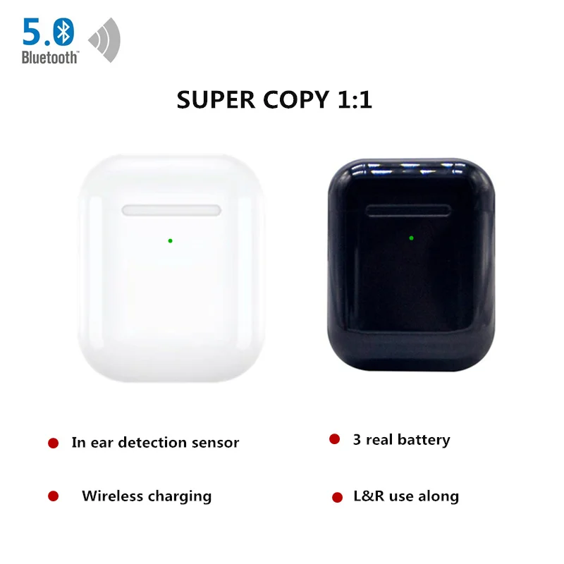 Ceny Oryginalny i9000 TWS 11 bezprzewodowe słuchawki inteligentny czujnik bezprzewodowe ładowanie bluetooth ze wzmocnieniem basów 5.0 PK W1 i200 i500 i800 i2000 TWS