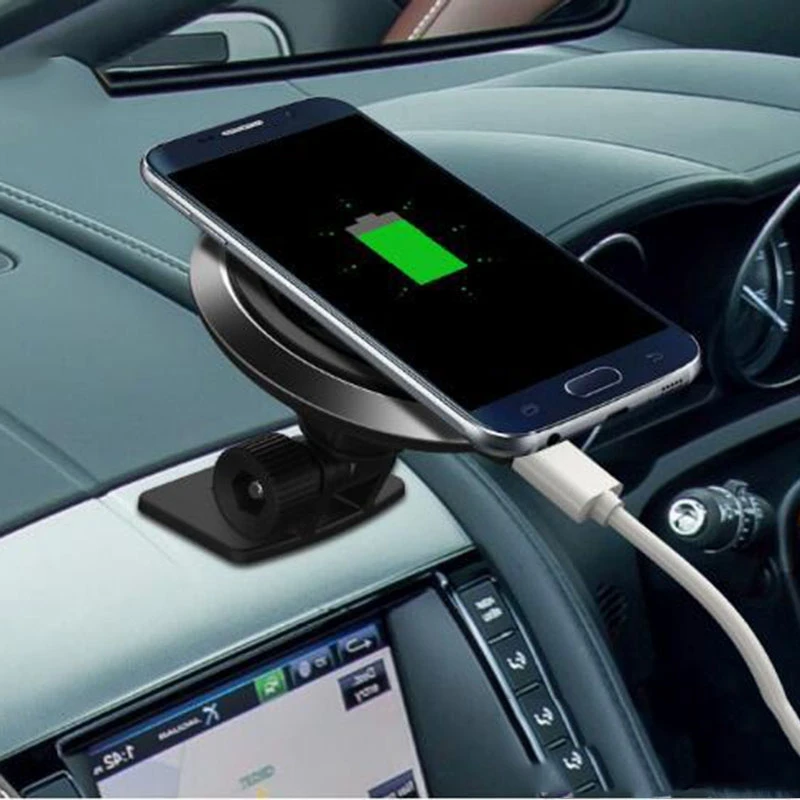 Автомобильное беспроводное зарядное устройство на присоске для Max Xr X 8 Plus 10 Вт Быстрое беспроводное автомобильное зарядное устройство Qi для samsung S9 S8 Note 9