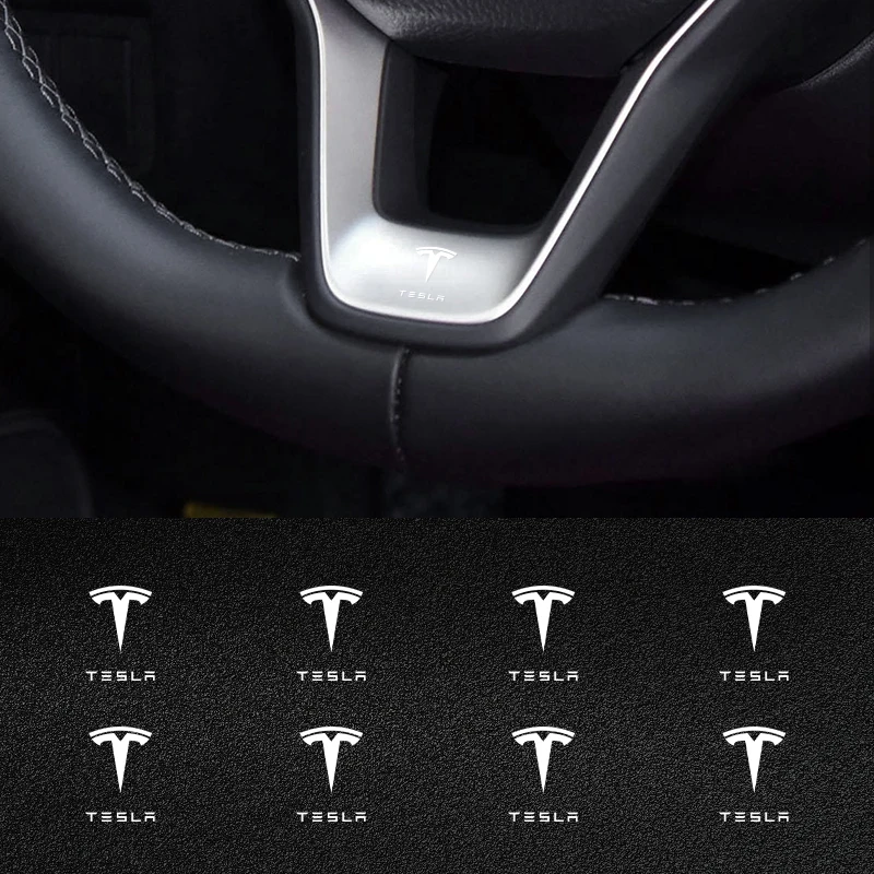Car Goods Steering Wheel Gear Shift Knob Wheel Car Sticker For Teslas