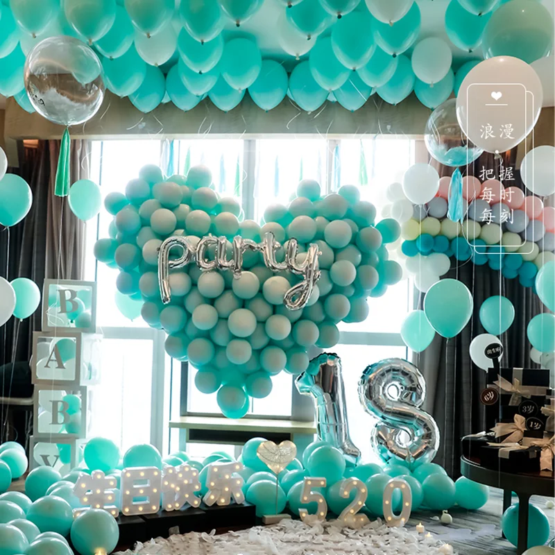 Tiffany Blue Balloon Birthday Party Decorations Adult Wedding Decor