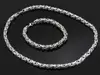 Hot Sale Width 5MM 316L Titanium Steel Emperor Chain Necklace & Bracelet Fashion Jewelry Set For men hip hop rock jewelry ► Photo 2/6