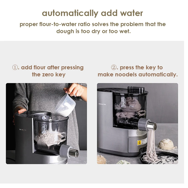 Joyoung L20S Newly Upgraded Noodles Making Machine 220V Electric Dough Kneading Noodles Maker 12H Reservation Fully Automatic