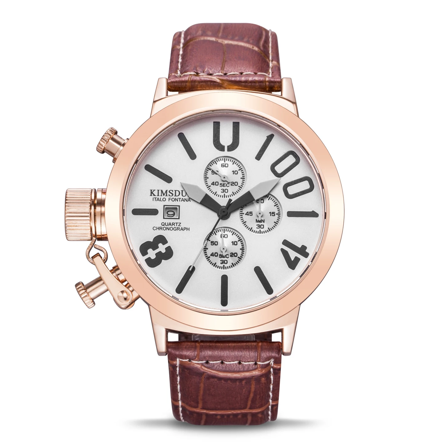 

Switzerland Russian profession BOAT diver large dial belt men's watch three eyes six needles multi-function sports watch