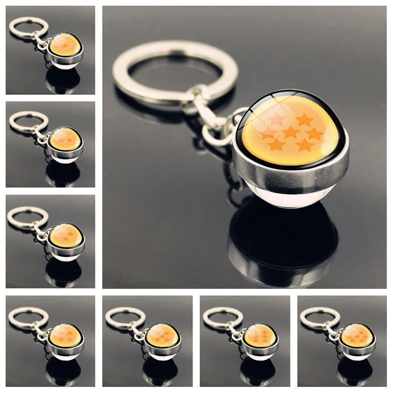 Crystal Ball LED Keychain Anime Dragon Ball Super Keychain 1-7 Stars Key chain Crystal Ball LED Keychain Anime Dragon Ball Super Keychain 1-7 Stars Key chain