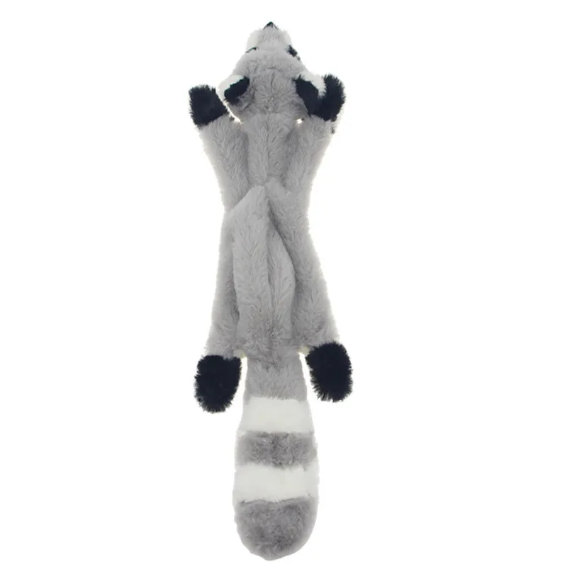 Raccoon Пищалка животных игрушка для домашних собак давление высвобождение пищевая жевательная игрушка белка укус Устойчив не набивая плюшевая игрушка для собак DM125 - Цвет: Raccoon