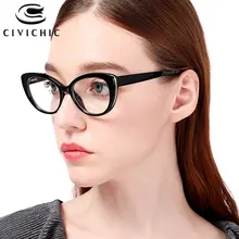 Chic Women Eyeglasses Clear Lentes MujerEyewear Myopia Optical Glasses Frame Retro Lunette De Vue Cat Eye Gafas De Marca COG119