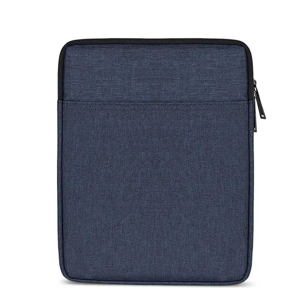 9,7/10 дюймов Ткань Оксфорд сплошной цвет планшеты ноутбук рукав Чехол сумка для переноски противоударный рукав сумка для переноски подходит для iPad - Цвет: navy blue