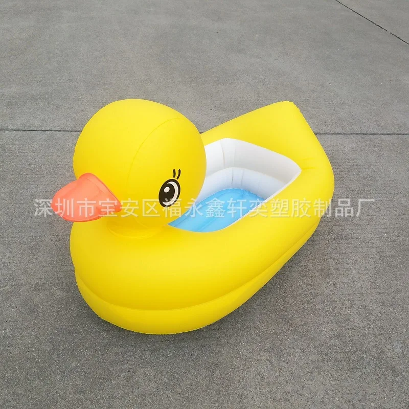 

Environmentally Friendly PVC Infant Pool Inflatable Small Yellow Duck Family Bathtub Infant Swimming Pool