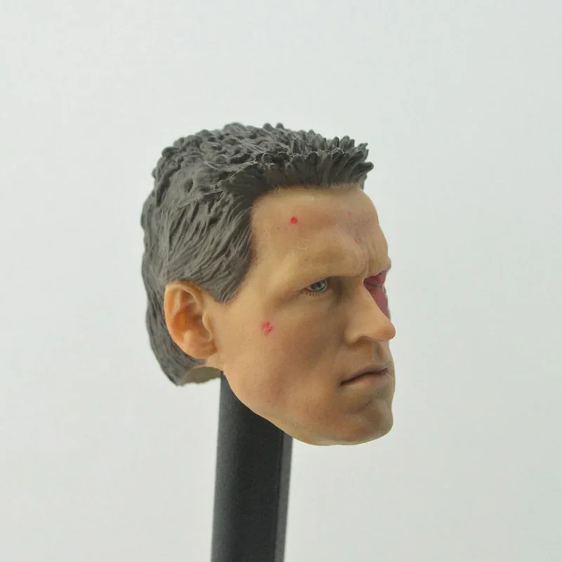 1//6 Scale Custom Arnold Schwarzenegger Damaged Terminator Action Figure Head