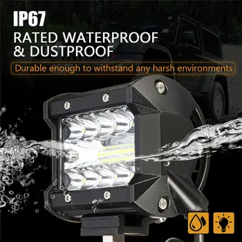 

Combo Work Lights Lamp White Aluminum alloy 2pcs Car Torch Waterproof LED