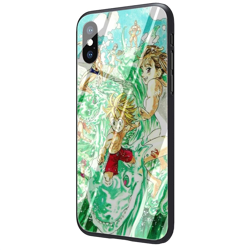 Чехол для телефона EWAU The Seven Deadly Sins из закаленного стекла для iPhone 5 5S SE 6 6s 7 8 Plus X XR XS 11 pro Max - Цвет: G12