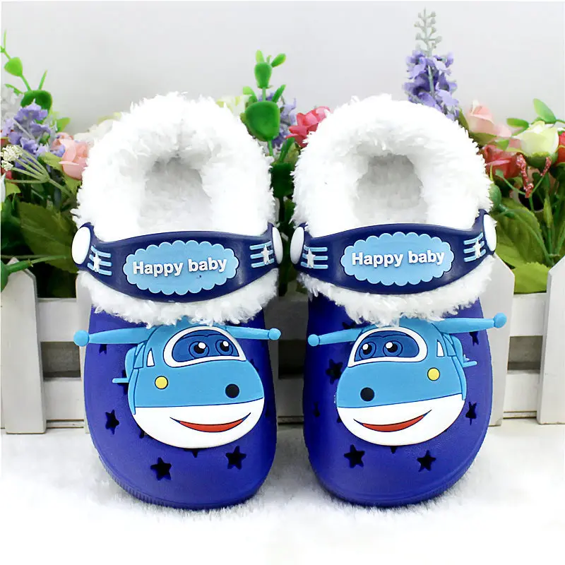 Зимние летние сандалии для детей; обувь Crocs; удобные босоножки; Уличная обувь для малышей; тапочки с героями мультфильмов для девочек и мальчиков; садовая обувь - Цвет: Royal blue