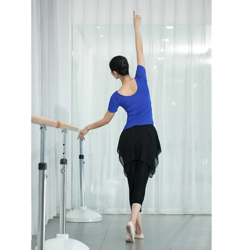 

New Style Latin Dance Square Dance Clothes Women's Fitness Exercise Group Dancing Exercise Clothing Game Form Dance V-neck Yoga