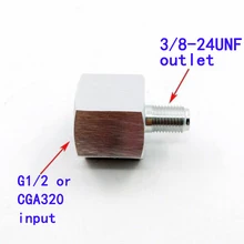 CO2 бак адаптер конвертер CGA320 до 3/8-24UNF для Homebrew регуляторы комплекты Великобритания