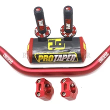Мотоцикл 28 мм CNC 1-1/" Fat Bar руль Грипсы колодки для KTM HONDA KAWASAKI SUZUKI YAMAHA Protaper Pro Dirt Bike Motorcross