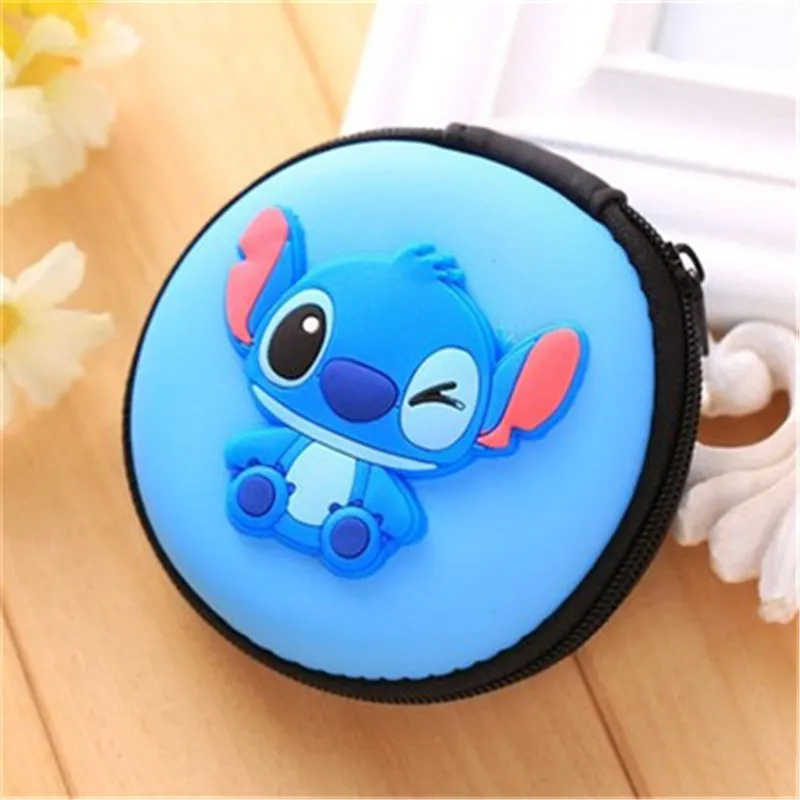 

Disney cartoon mickey bag for Headphone storage coin purse lovely key bag coin bag data line box for storage wallet